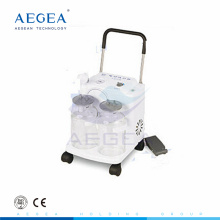 AG-D0031 Sales 2500mm two bottle 32/L min electrical portable sputum aspirator medical suction machine